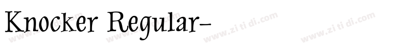 Knocker Regular字体转换
